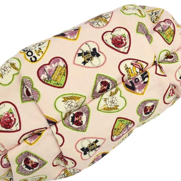 Chanel Pink Canvas Valentine Chain Handbag 110301 - Picture 3 of 10